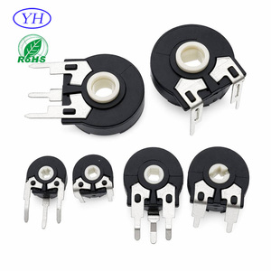 Potenciómetro trimmer de resistencia variable rotativa Piher PT10 CA9 con película de carbono, 3 pines, 10 mm, ajuste superior, terminal de PC de 3 pines, 100k - Product Image 6