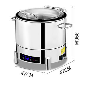 หม้ออุ่นอาหารแบบไฮดรอลิก สแตนเลสอย่างดี ฝาปิดกระจกอเนกประสงค์ ควบคุมด้วยระบบสัมผัส เก็บความร้อนได้ดี เหมาะสำหรับบุฟเฟ่ต์เชิงพาณิชย์ - Product Image 5