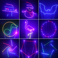 Projecteur laser disco RGB 3W, lumières de scène, DMX512, activé par la musique, effet de faisceau sonore, pour discothèque, spectacles en direct, animation 3D