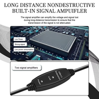 Câble USB 2.0 blindé noir Xput en gros, Type A vers B, pour imprimante et scanner, extra long 5-30M, transfert de données haute stabilité