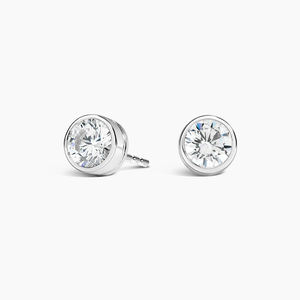 Boucles d'oreilles en diamants de laboratoire certifiés DE VVS de 0,5 à <span class=keywords><strong>2</strong></span> carats, design de lunette, bijoux fins - Product Image 2