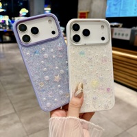 Coque de téléphone scintillante effet diamant pour iPhone Air 16 15 14 13 17 18 Pro Max, avec perles et strass, DIY, joli cadeau pour fille