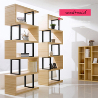 Étagères à livres en bois YQ Forever, bureau d'angle, combinaison bibliothèque, étagère de présentation en bois MDF