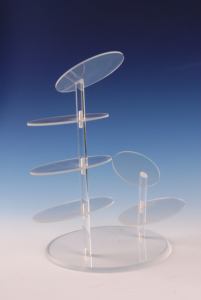 Support de présentation pour bijoux en acrylique, design antique, support à boucles d'oreilles le plus vendu à prix abordable - Product Image 4