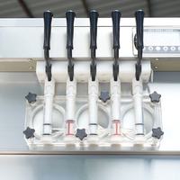 Nouvelle machine à glace molle industrielle à cinq saveurs de fruits, haute productivité, certifiée CE, pour usage commercial