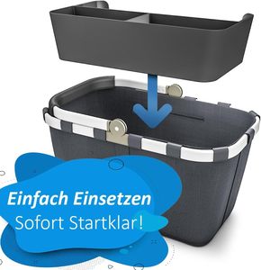 Organisateur en plastique Nobellgo compatible avec le <span class=keywords><strong>sac</strong></span> <span class=keywords><strong>de</strong></span> transport <span class=keywords><strong>Reisenthel</strong></span>, rangement compact et tendance pour panier/panier <span class=keywords><strong>de</strong></span> courses - Product Image 4