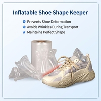 Embauchoir gonflable protecteur pour chaussures et bottes, avec impression de logo personnalisée, en Nylon+PE transparent, avec gonfleur d'air