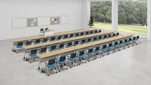 Linh hoạt kết hợp hội nghị Bàn Đào tạo phòng Bàn họp bàn với bánh xe - Product Image 5