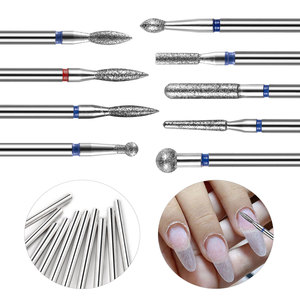 Brocas de Carburo de Tungsteno y Cerámica con Punta de Diamante para Uñas, Brocas Multitamaño para Remover Gel, para Manicura y Pedicura - Product Image 5