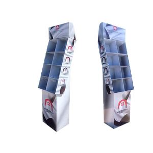 कस्टम डिज़ाइन फोल्डेबल डिब्बे कार्डबोर्ड डिस्प्ले स्टैंड फ्लोर पर खड़े पेपर कॉफी पैक के लिए - Product Image 1