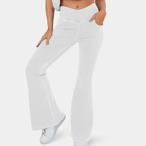 Pantaloni da Yoga a zampa di <span class=keywords><strong>Jeans</strong></span> da donna <span class=keywords><strong>Super</strong></span> elasticizzati alla moda - Product Image 2