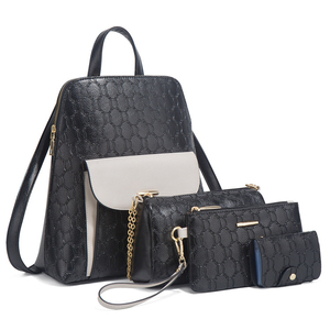 <span class=keywords><strong>Sac</strong></span> à <span class=keywords><strong>dos</strong></span> et <span class=keywords><strong>sac</strong></span> à main en <span class=keywords><strong>cuir</strong></span> luxueux pour dames ensemble <span class=keywords><strong>sac</strong></span> à bandoulière pour femmes à la mode - Product Image 5