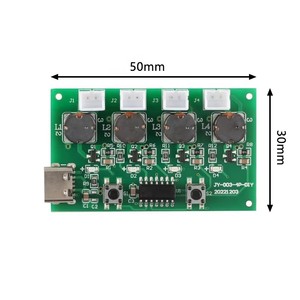 Loại-C USB mini tạo độ ẩm mô-đun 4 kênh <span class=keywords><strong>Mist</strong></span> Maker điều khiển bảng mạch dao động siêu âm Fogger linh kiện điện tử - Product Image 3