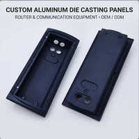Piezas de fundición a presión de alta calidad, carcasa de Panel de enrutador personalizado en carcasa de aluminio de zinc, servicios de fundición directa de fábrica