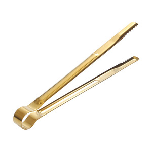 Stainless Steel <b>BBQ</b> Tongs Gold 201 Steel Heat Resistant Multipurpose Kitchen Tool - Product Image 3