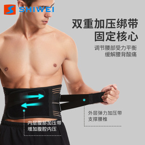Cinturón de Soporte Lumbar Shiwei, Ajustable y Transpirable, Protección de Cintura para Hombres y Mujeres, Ejercicio, Fitness, Running - Product Image 1