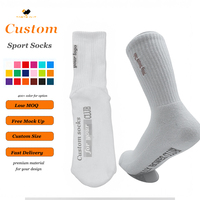 Calze Sportive in Cotone Organico Lavorato a Maglia con Design Personalizzato per Brand in Crescita, Modello Gratuito, Calze da Basket e Atletica