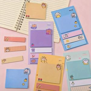 Pegatinas Autoadhesivas con Dibujos Animados de Animales, Esenciales para el Regreso a Clases de los Estudiantes, Bloc de Notas de Papel para Oficina, Separadores de Índice - Product Image 5