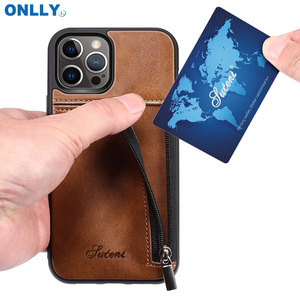 Nuovo Design per <span class=keywords><strong>iPhone</strong></span> 13 Pro Max custodia custodia in <span class=keywords><strong>pelle</strong></span> PU con cerniera portafoglio porta carte porta carte <span class=keywords><strong>Cover</strong></span> per telefono per <span class=keywords><strong>iPhone</strong></span> 13 Pro Max - Product Image 2