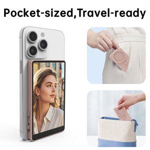 Écran de moniteur selfie magnétique HD de nouvelle conception, compatible avec les téléphones, écran de moniteur selfie pour <span class=keywords><strong>iPhone</strong></span> - Product Image 4