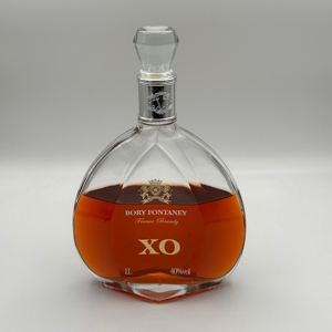 Cao Cấp 1 Lít 1000Ml Xo Rượu <span class=keywords><strong>Whisky</strong></span> Chai Thủy Tinh Phẳng Thủy Tinh Trong Suốt Chai Với Pha Lê Thủy Tinh Cap - Product Image 1