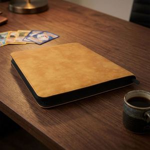 Porte-cartes en cuir PU à 12 fils avec fermeture éclair, pour cartes de jeu d'anime, de jeu de société et de collection, vente en gros - Product Image 1