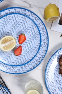 Assiette en mélamine de style nouveau petites assiettes à dîner pour une utilisation intérieure et extérieure, passe au lave-vaisselle, légère incassable, sans BPA - Product Image 6