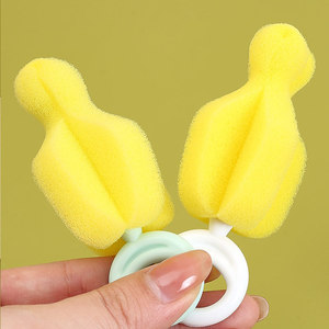 Juego de esponjas para limpieza de tetinas de biberones, 3 uds., anillo de esponja suave para accesorios de biberones infantiles - Product Image 2