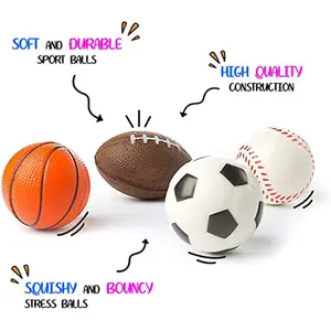 Balle anti-Stress en Pu personnalisée, balle anti-Stress, jouet compressible, soulagement de l'anxiété, balles anti-Stress pour enfants, adultes, décoration de fête