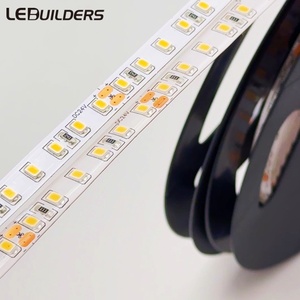 LEDBuilders High Lumen Smart <span class=keywords><strong>LED</strong></span> Strip Light 120LED 3000K Cuttable 12V y 24V 2835 <span class=keywords><strong>LED</strong></span> 3000K Ra95 CE <span class=keywords><strong>ROHS</strong></span> Certified - Product Image 2