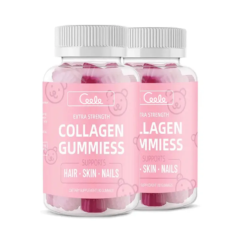 Làm đẹp tóc da móng tay Biotin Collagen Gummy Làm Trắng Da Vitamin gluthatine viên nang làm trắng da làm sáng Gummies