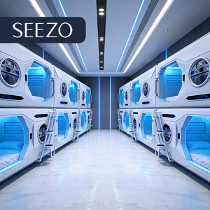 Cápsula de Oficina de Lujo 2026, Cápsula Espacial, Cama Doble Tipo Cápsula, Insonorizada, Cápsula Japonesa <span class=keywords><strong>para</strong></span> <span class=keywords><strong>Dormir</strong></span>, Cama Tipo Cápsula <span class=keywords><strong>para</strong></span> Hotel, Hostal - Product Image 3
