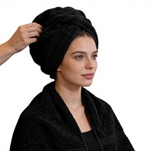 <span class=keywords><strong>Serviette</strong></span> à cheveux en coton doux avec logo personnalisé, très absorbante, séchage rapide, pour salon de <span class=keywords><strong>coiffure</strong></span> et barbier, usage <span class=keywords><strong>professionnel</strong></span>. - Product Image 4