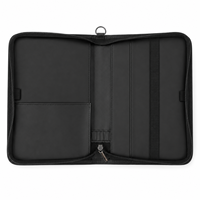 Étui de protection pour Bible en cuir PU gaufré avec logo personnalisé, fermeture éclair, couverture rigide, pour cadeaux d'église