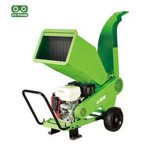 O o Điện gỗ chipper shredders cây chi nhánh máy nghiền Máy gỗ chipper với 9-13hp