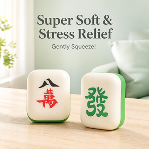 Jouet Squishy Premium en Forme de Tuiles de Mahjong, Jouet Anti-Stress Souple et Réaliste pour le Soulagement du Stress, Cadeaux de Fêtes et du Nouvel An - Product Image 6