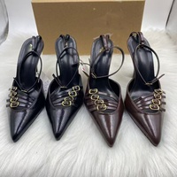 Nouvelles Chaussures à Talons Hauts Stiletto pour Femmes, Bout Pointu, Style Décontracté, Rehaussantes, Sexy, pour Soirées Printemps-Été en Extérieur