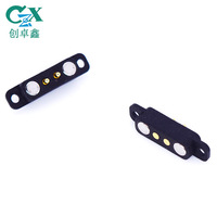 Imán de Resorte para Electrodomésticos Pequeños, Conector USB PCB con Orificio de Posicionamiento, Clasificación IP67, Paso de 2.8 mm, Contacto Magnético de Cobre de 2 Pines