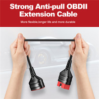 THINKCAR-Cable de extensión Universal ThinkDiag OBD2, 16 Pines, Cable extensor de diagnóstico, macho a hembra, para coche