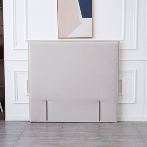 Confort minimaliste Tête <span class=keywords><strong>de</strong></span> <span class=keywords><strong>lit</strong></span> haute à revêtement souple Tête <span class=keywords><strong>de</strong></span> <span class=keywords><strong>lit</strong></span> en tissu <span class=keywords><strong>de</strong></span> lin tuftée crème <span class=keywords><strong>blanc</strong></span> rose avec éponge épaisse - Product Image 1