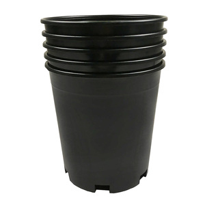 1 2 3 5 7 10 Gallon Black Plant Plastic Pot for Greenhouse