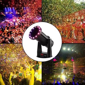 Machine à confettis de scène LED multifonctionnelle, machine à glace sèche pour fête, contrôle DMX512 2 canaux, 1300 W, AC 110 V-240 V, fabriqué en aluminium - Product Image 5