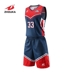T-shirts uniform for playing basketball at College design new basketball jersey settings with name and number for team - Product Image 2