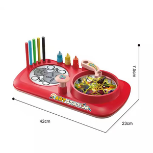 ZG 2 en 1, Pizarra de Dibujo Educativa de Plástico y Caleidoscopio, Juguete de Pintura Artística para Niños, Tablero de Aprendizaje - Product Image 6