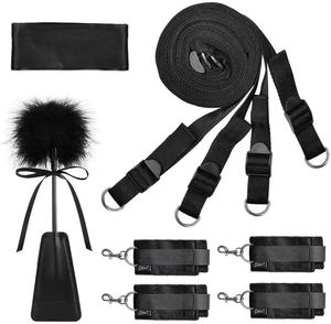Set <span class=keywords><strong>di</strong></span> Giocattoli BDSM per Letto, Kit <span class=keywords><strong>di</strong></span> Costrizioni con Cinghie, Manette, Benda e Tergivoltore per Camera da Letto, Femdom e <span class=keywords><strong>Piacere</strong></span> Adulto - Product Image 2