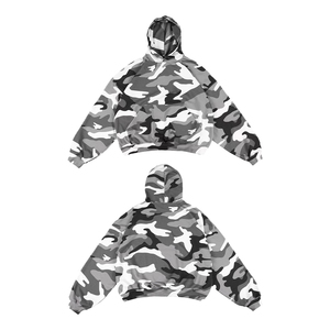 KingSen Winter Custom Embroidered Allover Print Breathable Heavyweight 100% Cotton Men's Pullover Hoodie Oversized <b>Hip</b> Hop - Product Image 5