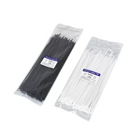 Attaches-câbles en nylon autobloquantes, attaches-câbles noires et blanches résistantes en nylon pour la gestion des câbles, accessoires pour caméras de vidéosurveillance