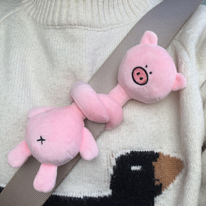Jouets en peluche personnalisés à long cou, animaux doux en peluche, poupées <span class=keywords><strong>de</strong></span> dessin animé (porc/ours/chien/ <span class=keywords><strong>Singe</strong></span>) pour cadeaux d'enfants, décoration <span class=keywords><strong>de</strong></span> voiture et pendentif <span class=keywords><strong>de</strong></span> sac - Product Image 6