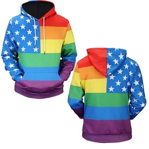 América bandera Arco Iris Lgbt orgullo moda Jersey sudadera Unisex con capucha - Product Image 1
