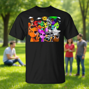 Camiseta rosa Sprunky Group Funbot Jevin Simon Oren - Product Image 3